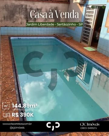 Casa no Jardim Liberdade - Sertãozinho - SP