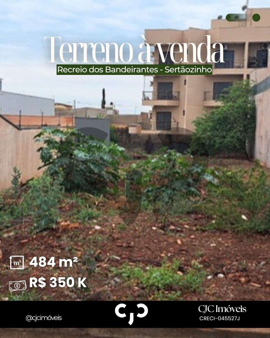 Terreno no Recreio dos Bandeirantes - Sertãozinho - SP