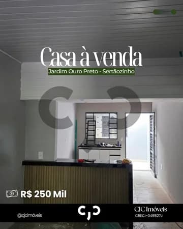 Casa no Jardim Ouro Preto - Sertãozinho - SP