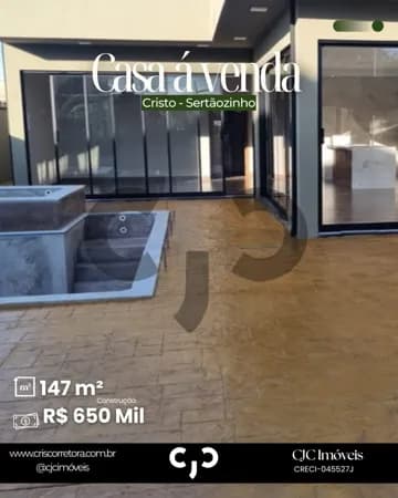 Casa no Cristo - Sertãozinho- SP