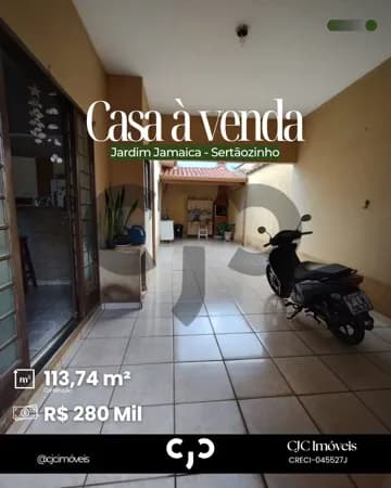 Casa no Jardim Jamaica - Sertãozinho - SP