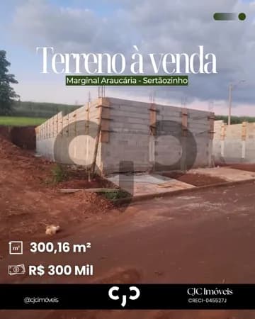 Terreno no Jardim das Araucárias - Sertãozinho - SP