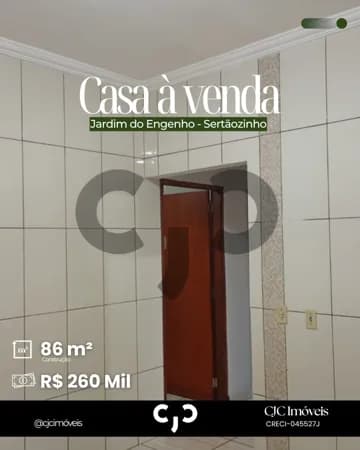 Casa no Jardim do Engenho - Sertãozinho - SP