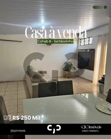Casa na Cohab 8 - Sertãozinho - SP