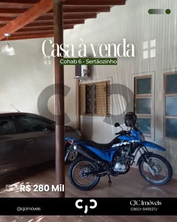 Casa na Cohab 6 - Sertãozinho - SP
