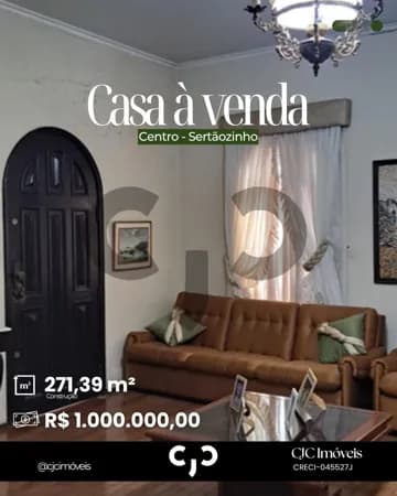 Casa no Centro - Sertãozinho - SP