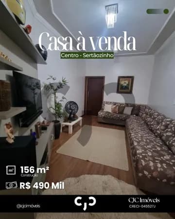 Casa no Centro - Sertãozinho - SP