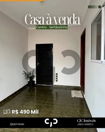 Casa no Centro - Sertãozinho - SP