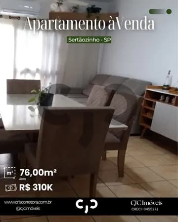 Apartamento no Centro - Sertãozinho - SP