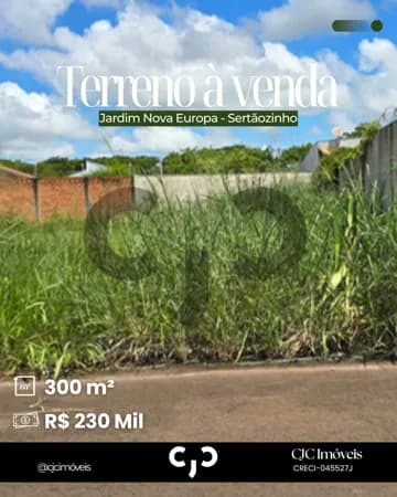 Terreno no Jardim Nova Europa - Sertãozinho - SP