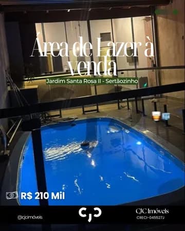 Área de Lazer no Santa Rosa - Sertãozinho - SP