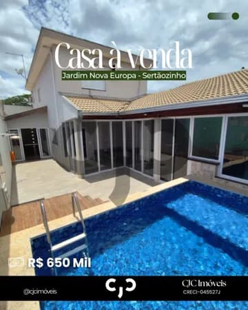 Casa no Jardim Nova Europa - Sertãozinho - SP