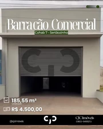 Barracão na Cohab 7 - Sertãozinho - SP