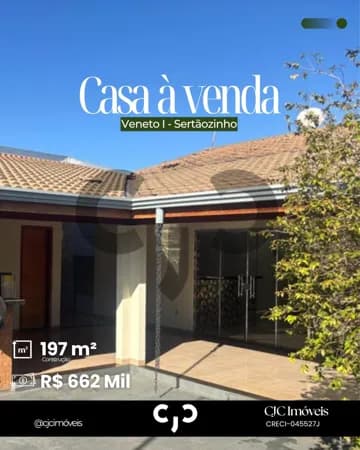 Casa no Veneto II - Sertãozinho -SP