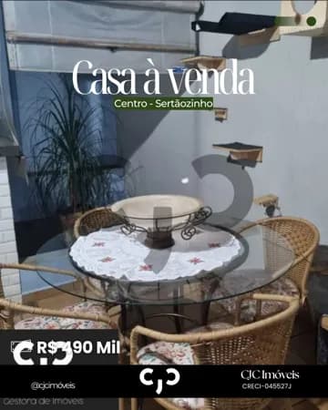 Casa no Centro - Sertãozinho - SP