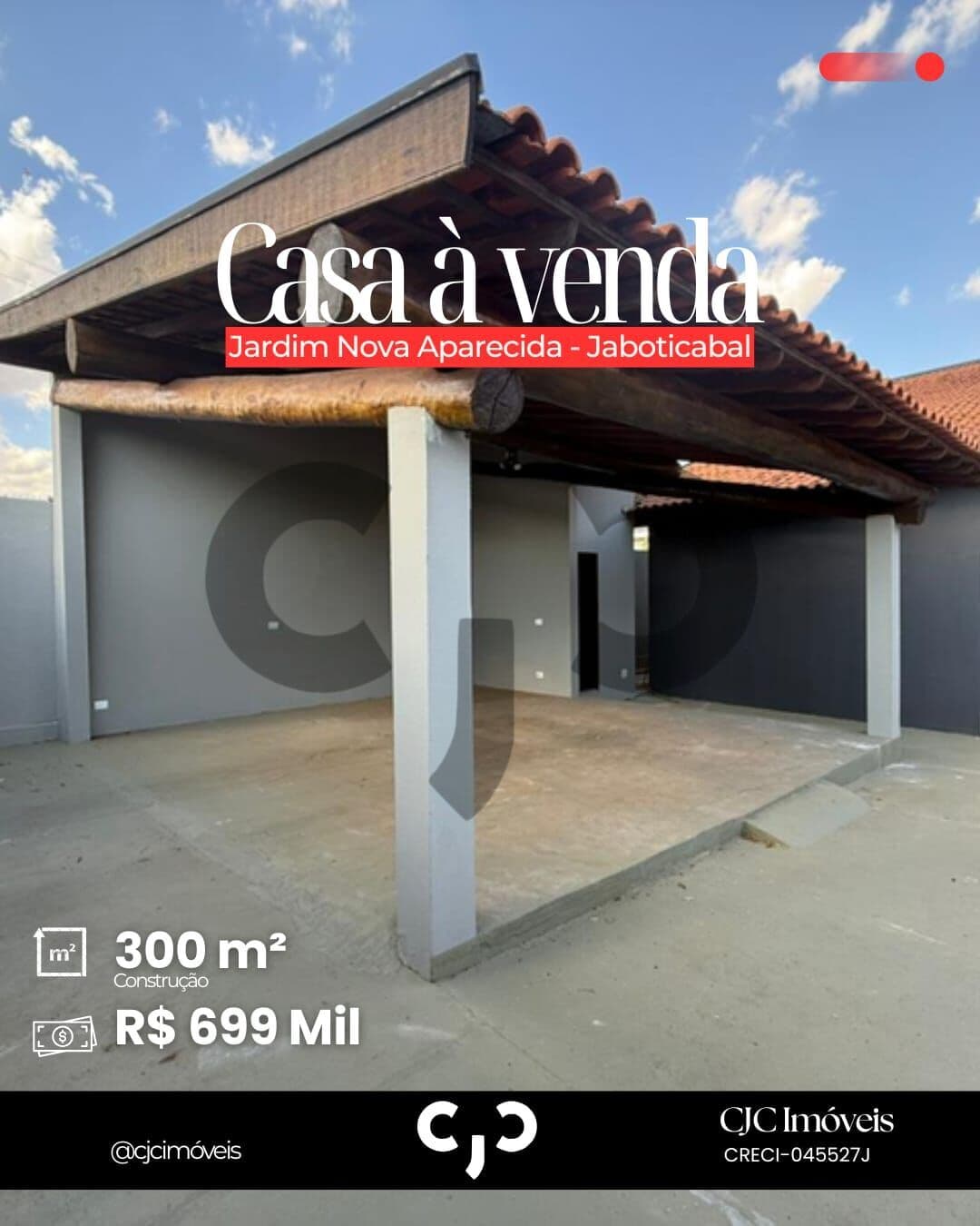 Casa no Jardim Nova Aparecida - Jaboticabal - SP
