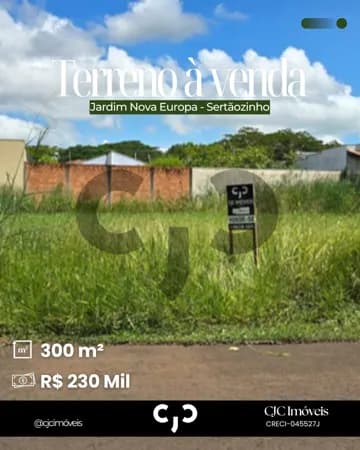 Terreno no Jardim Nova Europa - Sertãozinho - SP