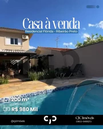 Casa no Residencial Flórida - Ribeirão Preto - SP