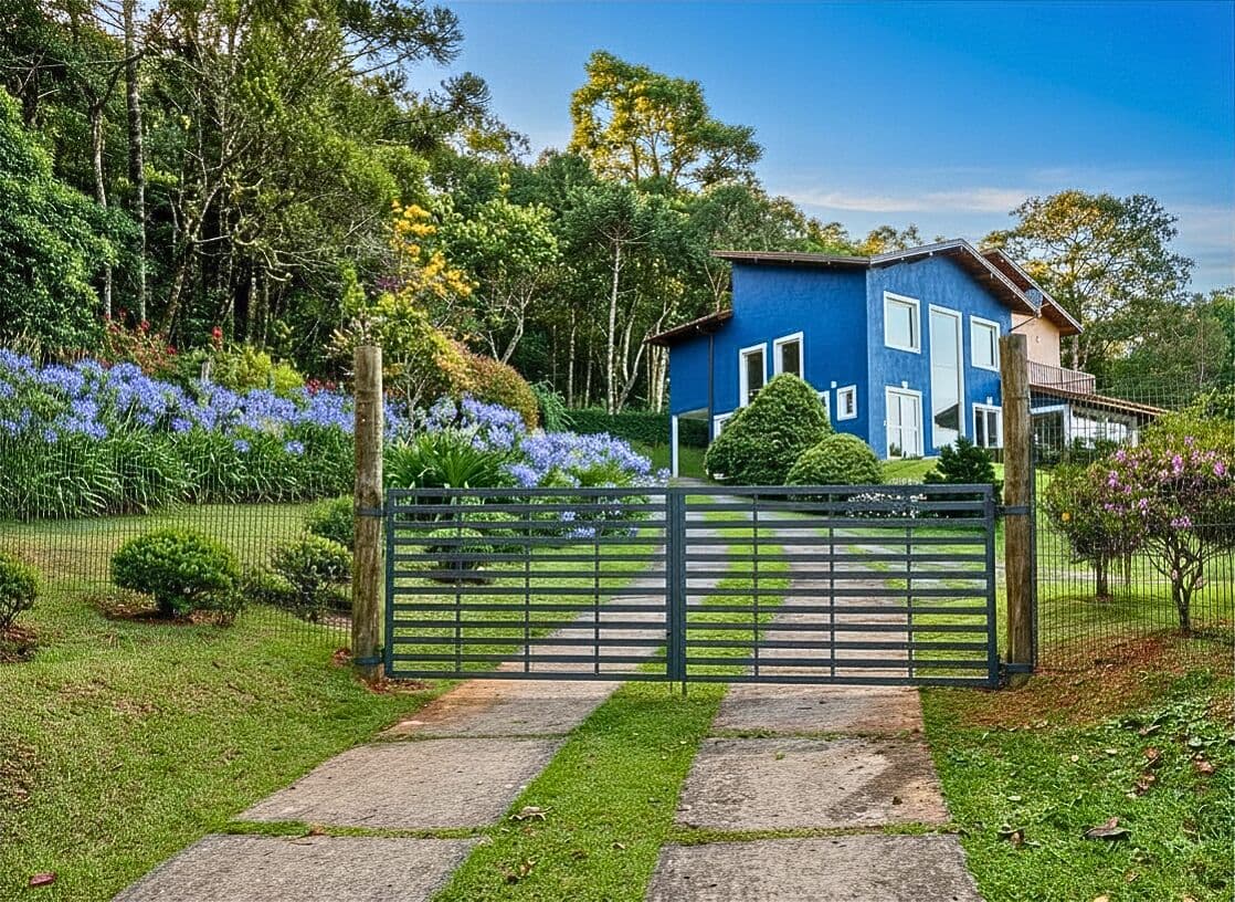 Casa térrea com vista para a Pedra do Baú em condomínio exclusivo na Serra da Mantiqueira