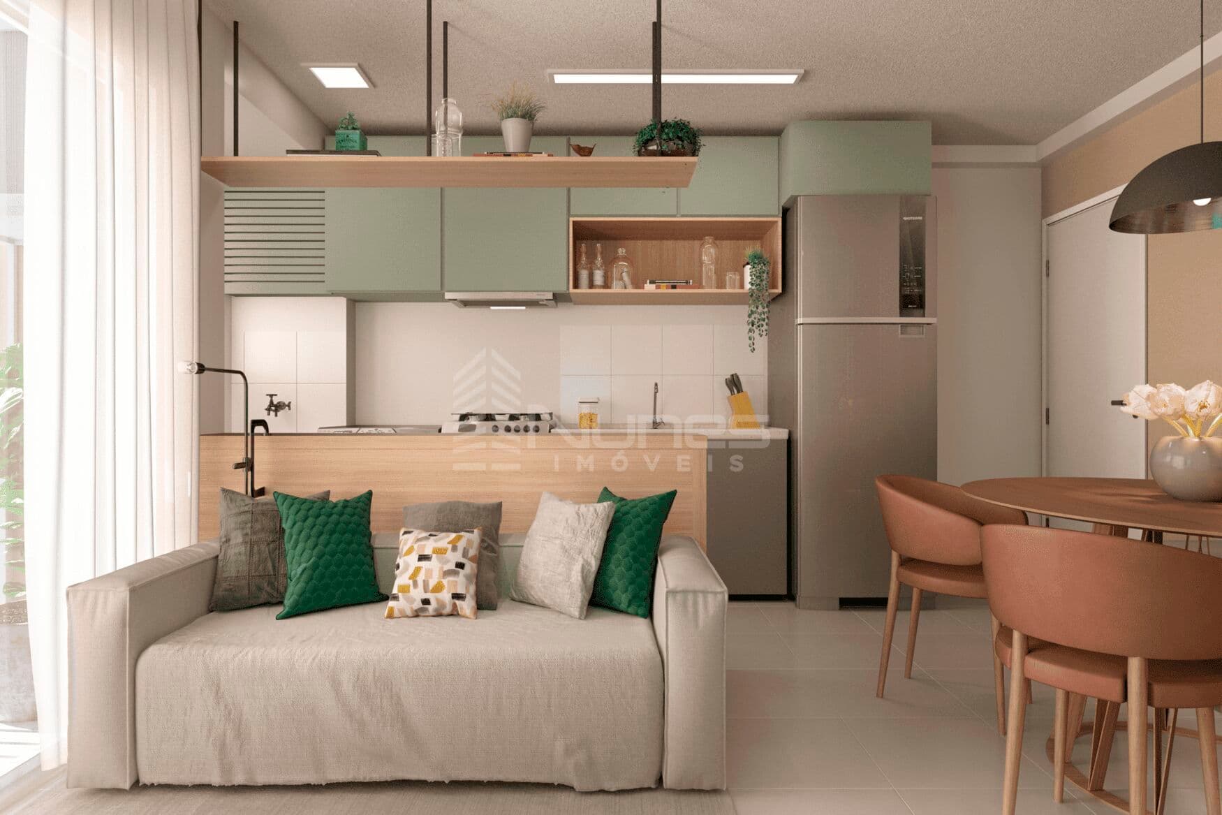Apartamento 2 Quartos com Varanda Liv Mangalô na Rua da Divisa no Parque Tremendão