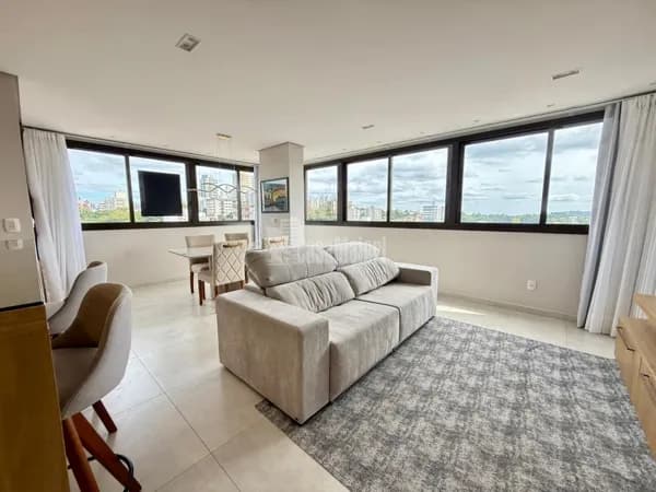 Apartamento mobiliado de 2 dormitórios com suíte