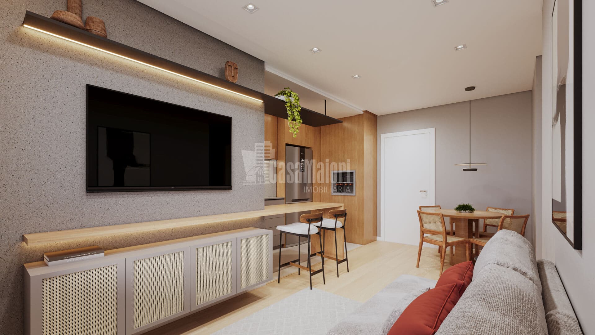 Apartamento de 2 dormitórios com suíte no Residencial Sunset