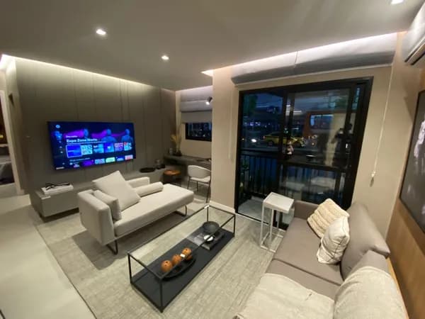 Venda apto de 3 quartos com suíte, varanda e vaga no Living Wellness Grajau