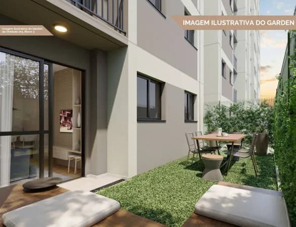 "Garden de 2 Quartos com Vaga, a Poucos Passos do Center Shopping!"