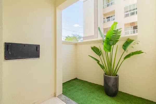 Apartamento Garden com 2 dormitórios, pátio com churrasqueira, 1 vaga de garagem e 50,27 m² de área privativa