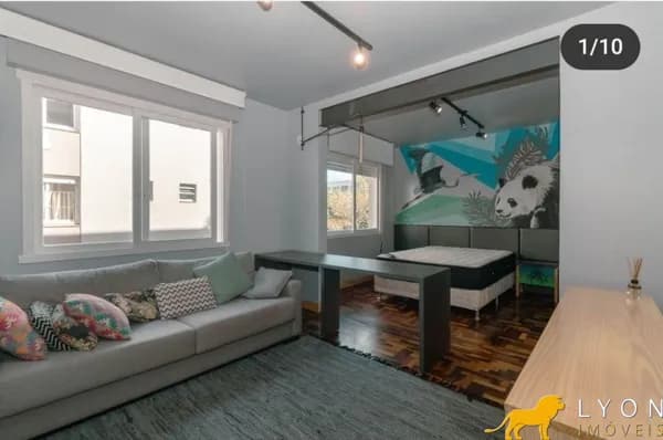 Studio com 1 dormitório para alugar, 35 m²- Vila Ipiranga - Porto Alegre/RS