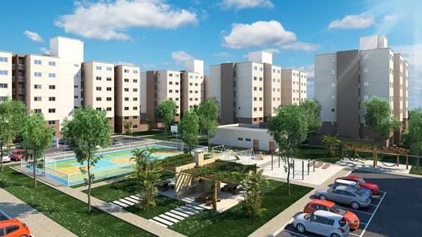 Apartamento 52M² 2 Quartos com varanda, 1 Garagem, Jardim Mariliza