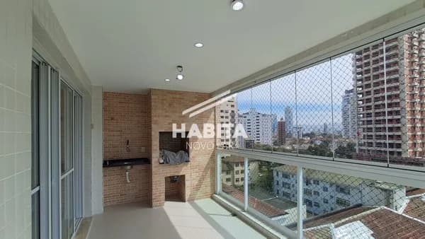 Apartamento Locação com 3 dormitorios - Ponta Praia / Santos