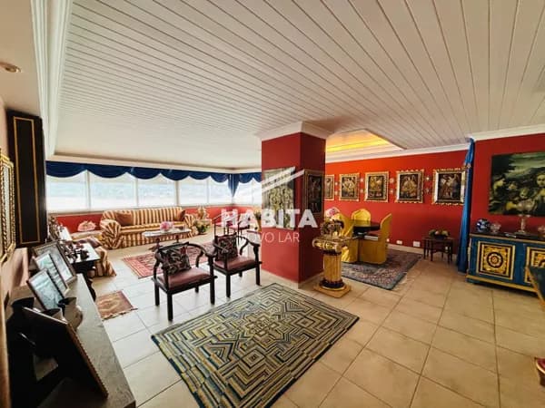 Apartamento 252m² no Itararé, São Vicente-SP - 3 Dorm, 3 suítes e 3 Banheiros