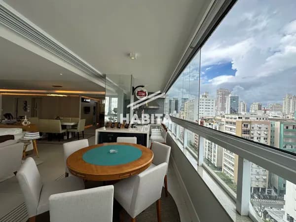 Apartamento com 3 quartos, 270 m², à venda por R$ 5.320.000 - Gonzaga - Santos/SP