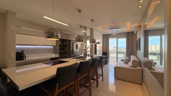 Apartamento mobiliado - 03 dormitórios - Pagani
