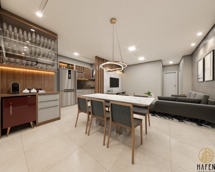 Apartamento com 2 dormitórios à 130mts do mar no Centro de Navegantes/SC