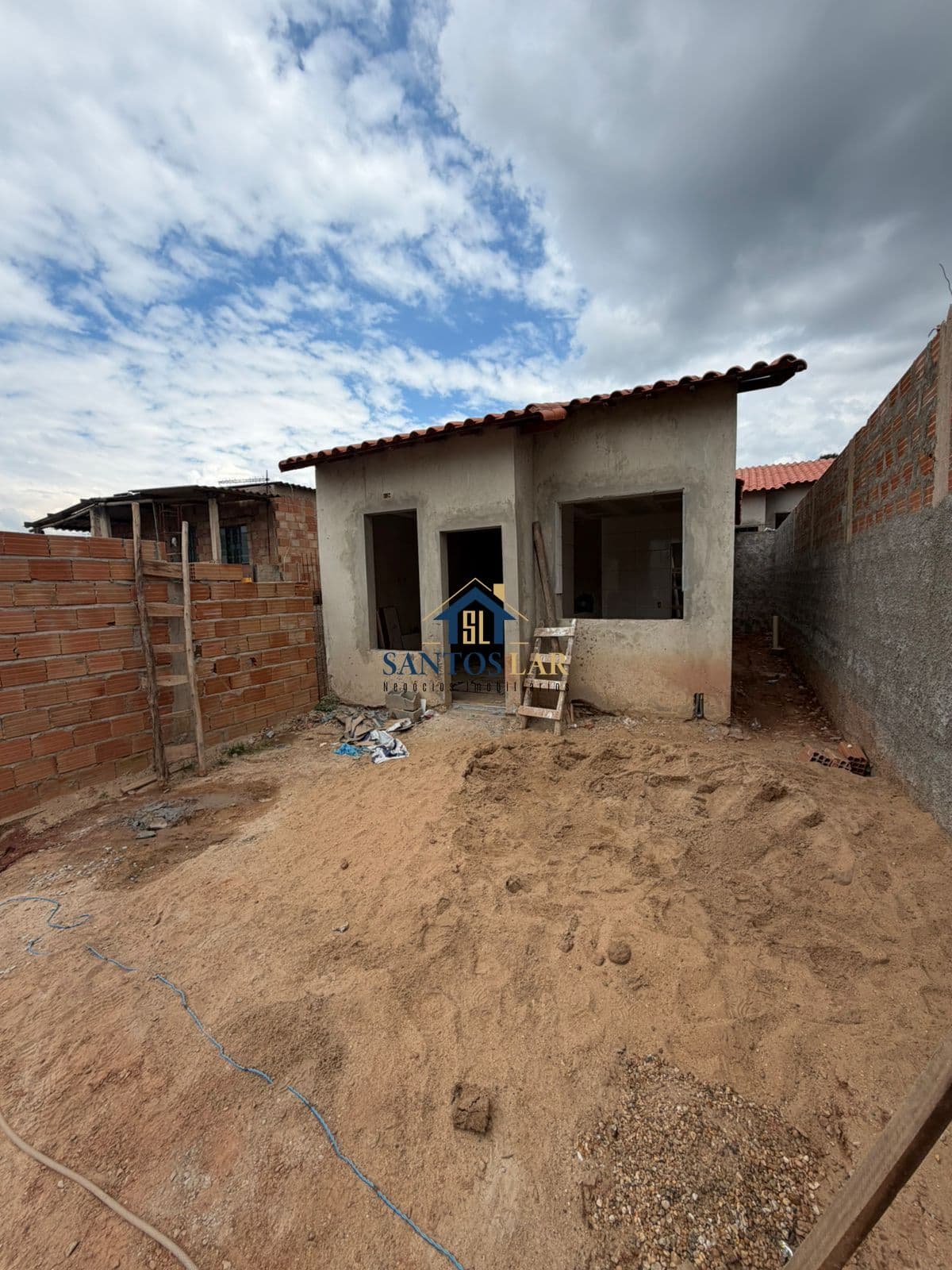 Casa em construção no Bairro Vila Rica em São Joaquim de Bicas/MG
