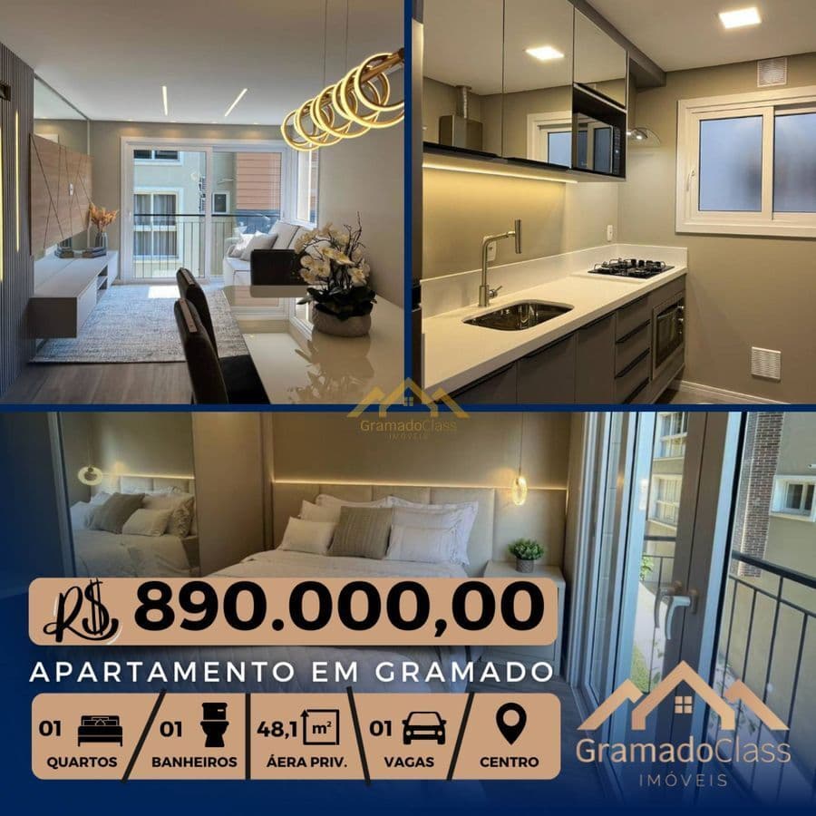 Lindo apartamento no centro de Gramado