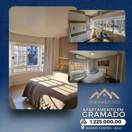Apartamento de 82m² no centro de Gramado.