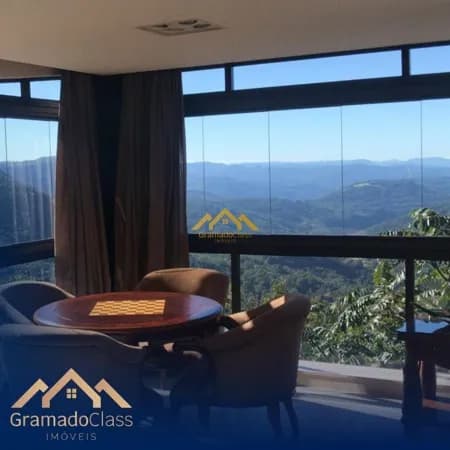 Apartamento mobiliado de alto padrão em Gramado com vista maravilhosa
