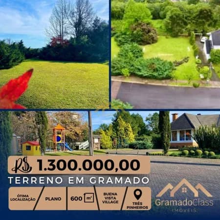 Terreno em Gramado com 600 m² no Buena Vista Village