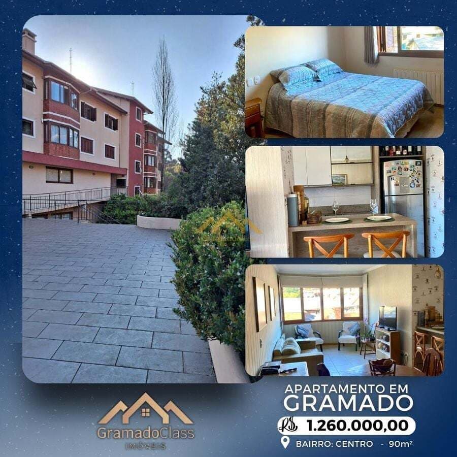 Apartamento no centro de Gramado com 90m²