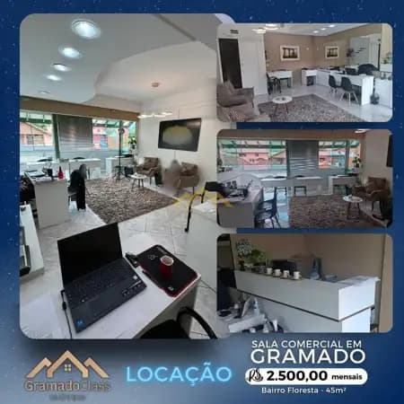 Sala comercial de 45m² no bairro Floresta em Gramado