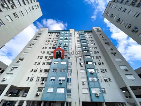 Apartamento de um quarto com vaga de garagem no Vivendas do Sol em Alvorada/RS.