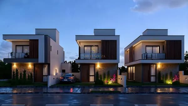Casa em loteamento planejado com 110m² de área construída localizado aproximadamente 5km da praia de Canasvieiras, R$1.150.000,00