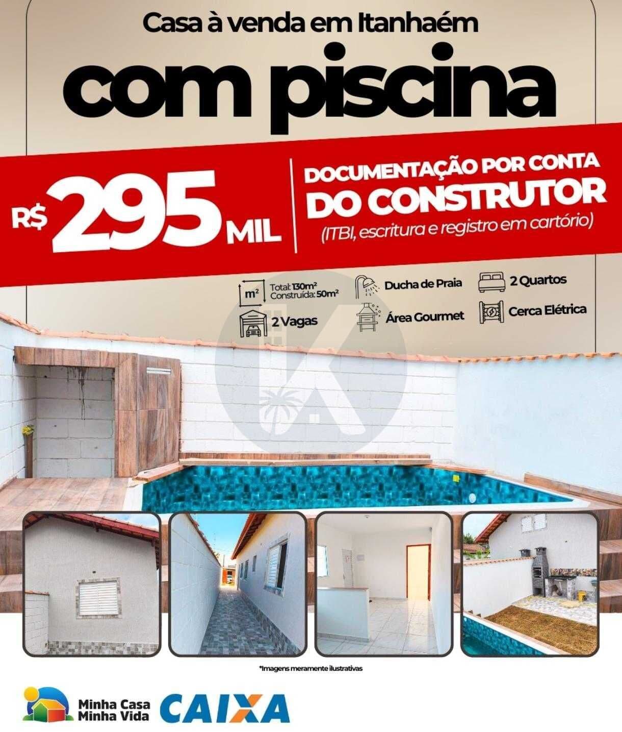 Casa Padrão à Venda em Itanhaem com Piscina