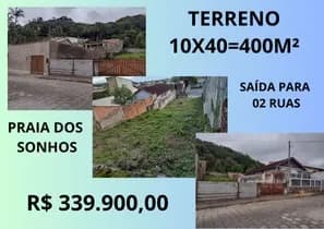 Terreno em Praia dos Sonhos, Itanhaém/SP