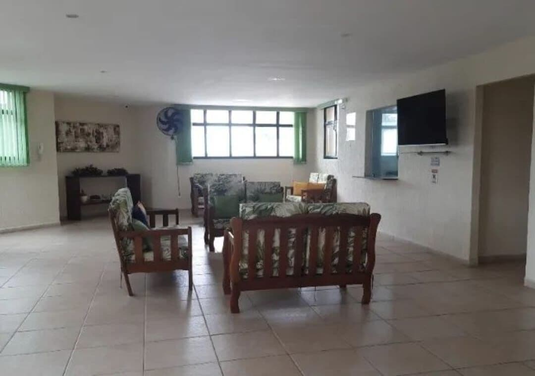 Apartamento em Praia Grande, com 3 quartos, sendo 1 suíte, com vista ao mar