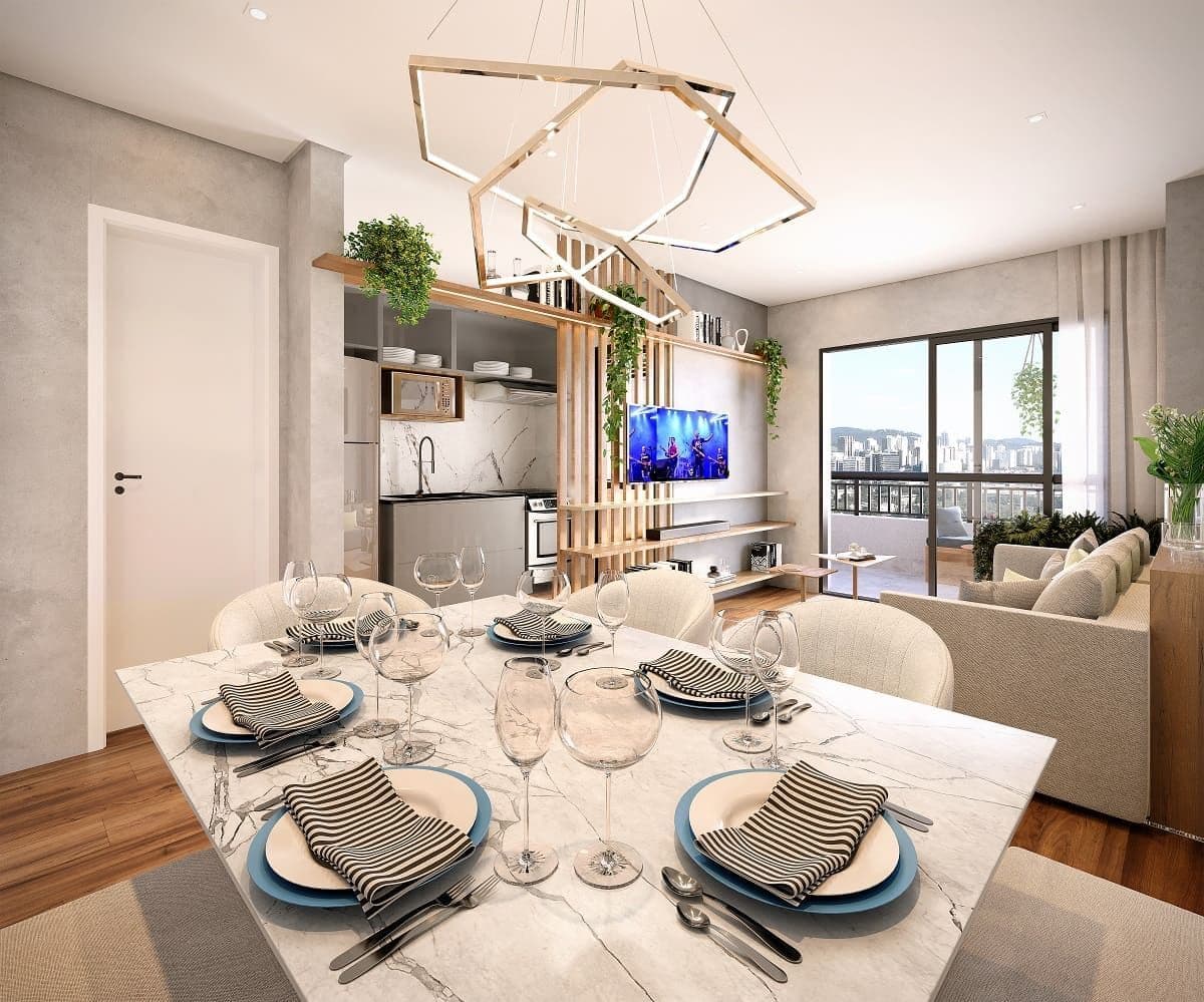 Apartamento à venda em Barueri de 81m² sendo 3 dormitporios e 2 vagas, condomínio Manacá. Entrega prevista para 2026