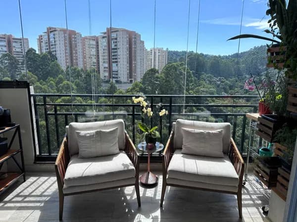Apartamento de 101 m² à venda no Bosque Tamboré em Santana de Parnaíba, 3 Dorms (1 suíte), 2 vagas.